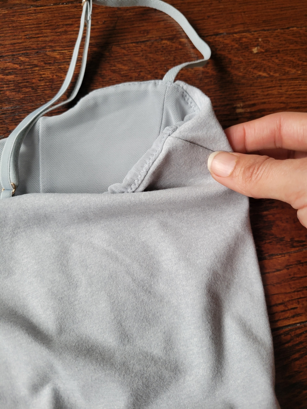 Anthropologie knit corset crop top bustier light grey New Beach Resort Sz Small - Picture 10 of 15